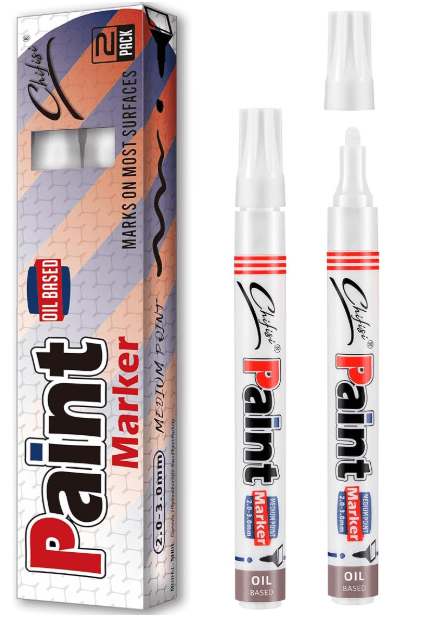 B0CQG8Y9XS, WHITE, ASIN: B0CQG8Y9XS, MEDIUM TIP, WHITE, PERMANENT, CHISEL