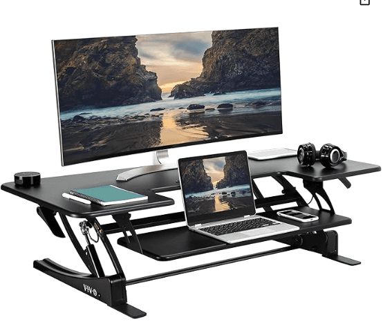 DESK-V048V, (D)26*(W)47.3*(H)6.5inch, BLACK, ASIN B0C8V8WCNV