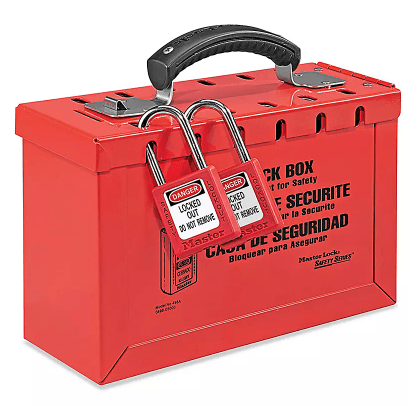H-5069, MASTER LOCK, 6H x 9L x 4W inch, RED, STAINLESS STEEL,   STORE LOCKOUT KEYS,   BOX FOR LOCKS