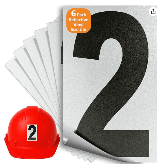 INDNUM2REFBK2, (L)3.9*(W)0.39*(H)2.05inch, WHITE, BLACK, VINYL, ASIN B0B3HSC8KY