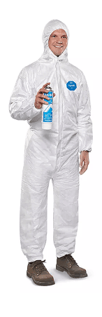 S-11495E-X, EXTRA LARGE,  WHITE,   5 COVERALLS PER BOX, MFR MN: TY127SWHXL002500