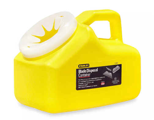 S-18775, 5.5(W)*7(H)*8.5(D) inch, HOLDS 1000 BLADES, YELLOW, BLADE DISPOSAL
