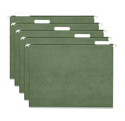 S-19530, 9 1/4 x 11 3/4 inch, GREEN, 5 TABS, MUST BUY MIN 2 BOXES, LETTER