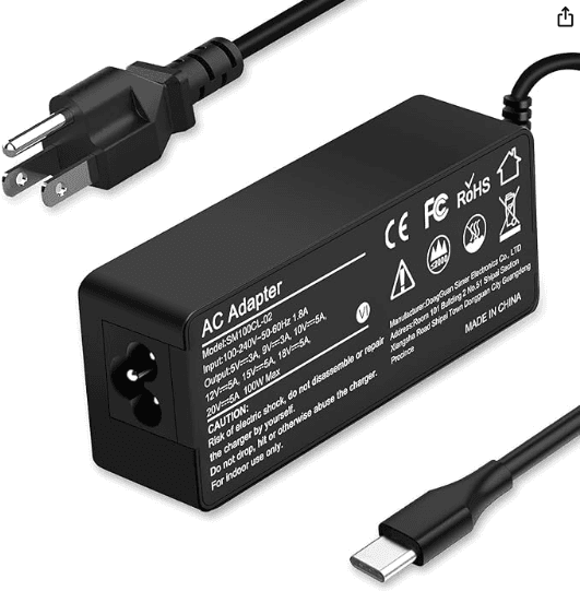 SM100CL-01, (L)7.44*(W)5.12*(H)1.77inch, BLACK, CHARGER B0CGLQJN3H, ASIN, USB-C