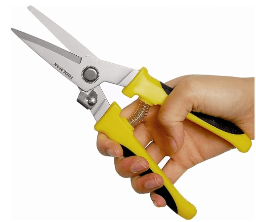 TMK19115, TOOLMAK, 8"L x 2"W, Yellow, Stainless Steel, TPR, B0BMGC5SVP