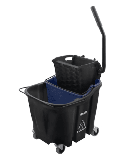 9690403, SPARTA, (L)21*(W)18*(H)36inch, BLACK, PP, 35qt, SIDE PRESS WRINGER