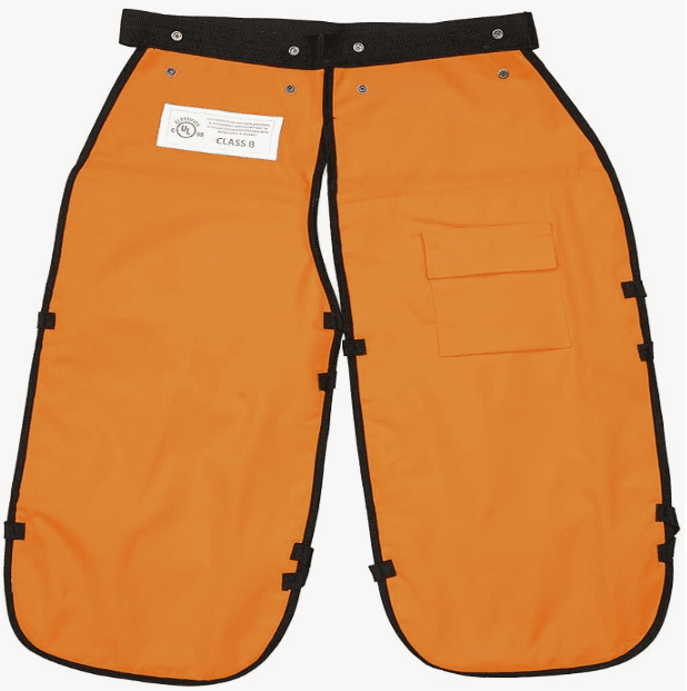 B09XW23LYZ, (L)35in, Orange, PET, Chainsaw, Apron Style