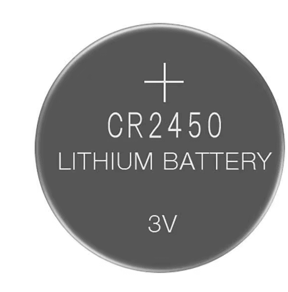 CR2450, 3V, Lithium Manganese Dioxide