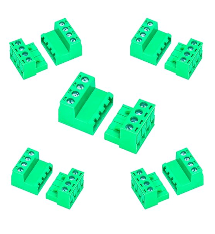 KS-220319508-4p5set, 5.08 mm, black or gray, 300 Volts, B09VZ6T4C2