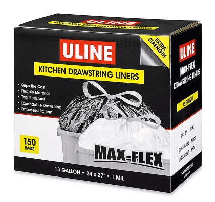 S-23038BL, 24�x�27", LLDPE, 13 Gallon, S-23038BL