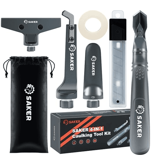 SAK4609, 7.28 x 2.95 x 2.36, Silver, 4 in 1 Caulking Tool, B0BS6N7FSS