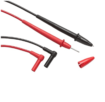 FLUKE, TL75, HARD POINT TEST LEAD SET, TL75, 1 PAIR(RED, BLACK)