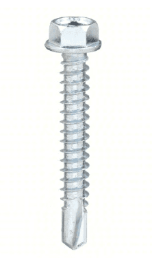 U31810.025.0125, 1/4 in Size, 1 1/4 in Lg, Zinc-Plated, Hex Washer, External Hex, 100 PK, 31JJ64