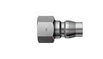 Nitto Hi Cupla Plug - 1/4" Female G Threaded, Steel, Quick Connect Coupling, MODEL NAME: 20PFF