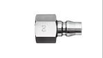 Nitto Hi Cupla Plug - 1/4" Female BSPT Threaded, Brass, Quick Connect Coupling, MODEL NAME: 20PF